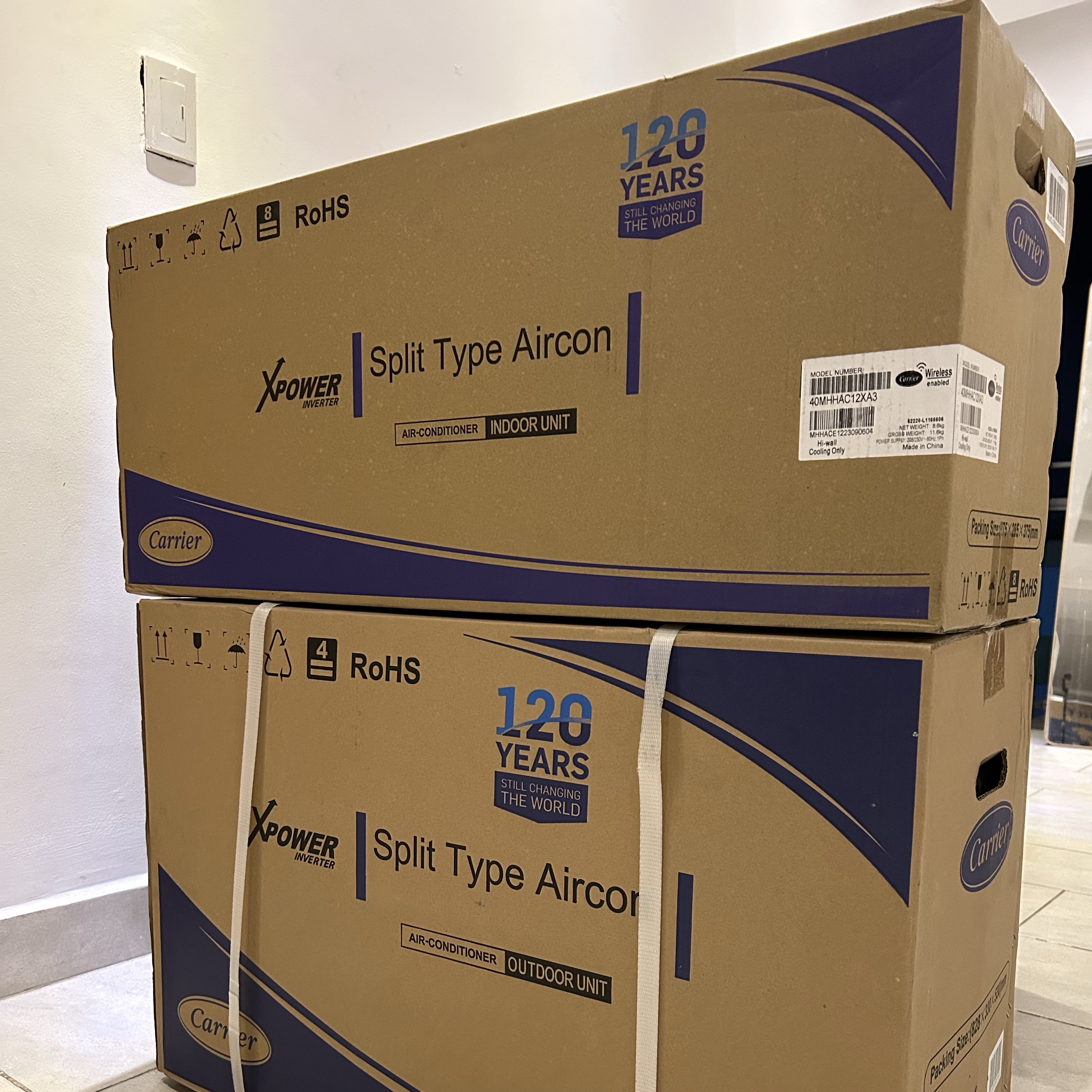 aires acondicionados y abanicos - Aire Acondicionado CARRIER 12k BTUEficiencia 21 Sellado Oferta‼️