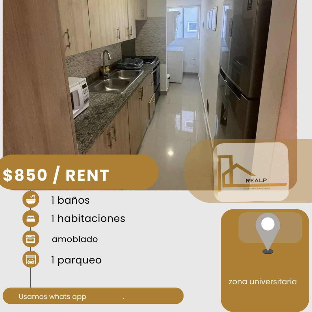 apartamentos - hermoso apartamento en la zona universitaria  0