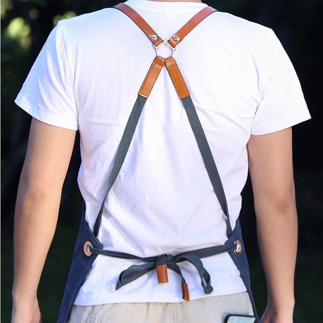 herramientas, jardines y exterior - Delantal de herramientas para hombres con bolsillos, chef, jardinero, herrero. 1