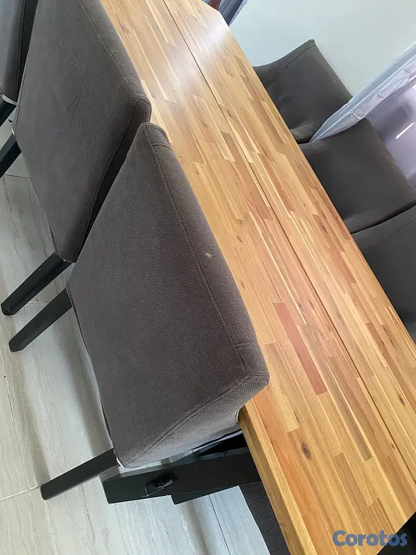 muebles y colchones - MESA DE COMEDOR MODERNA 8 SILLAS 6