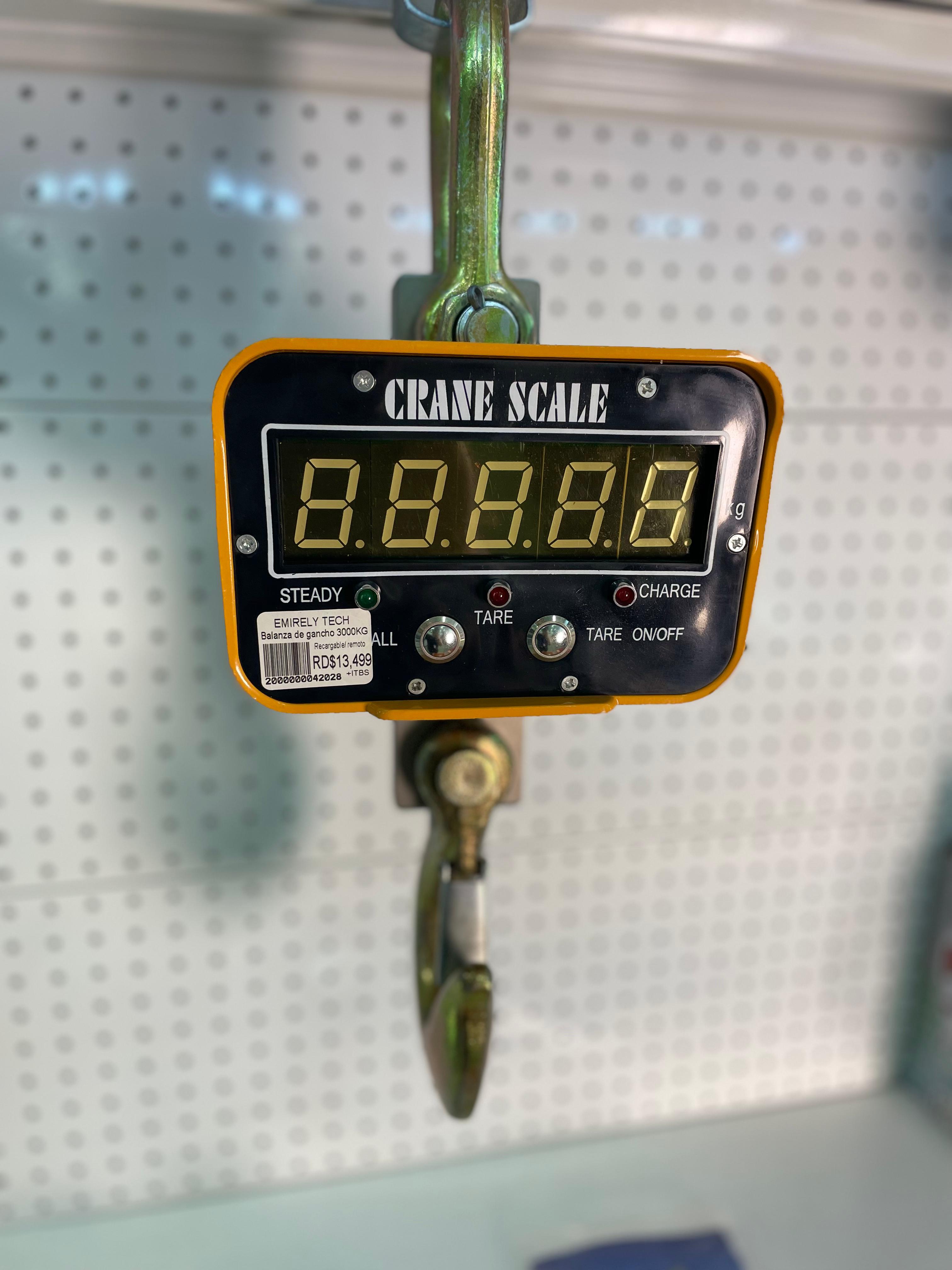 equipos profesionales - Balanza Digital Escala 3000Kg Peso gancho colgante 3
