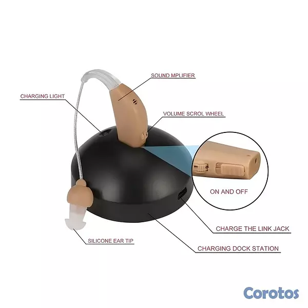 camaras y audio - 🔊 Amplificador de Sonido Recargable Ayuda Auditiva 4