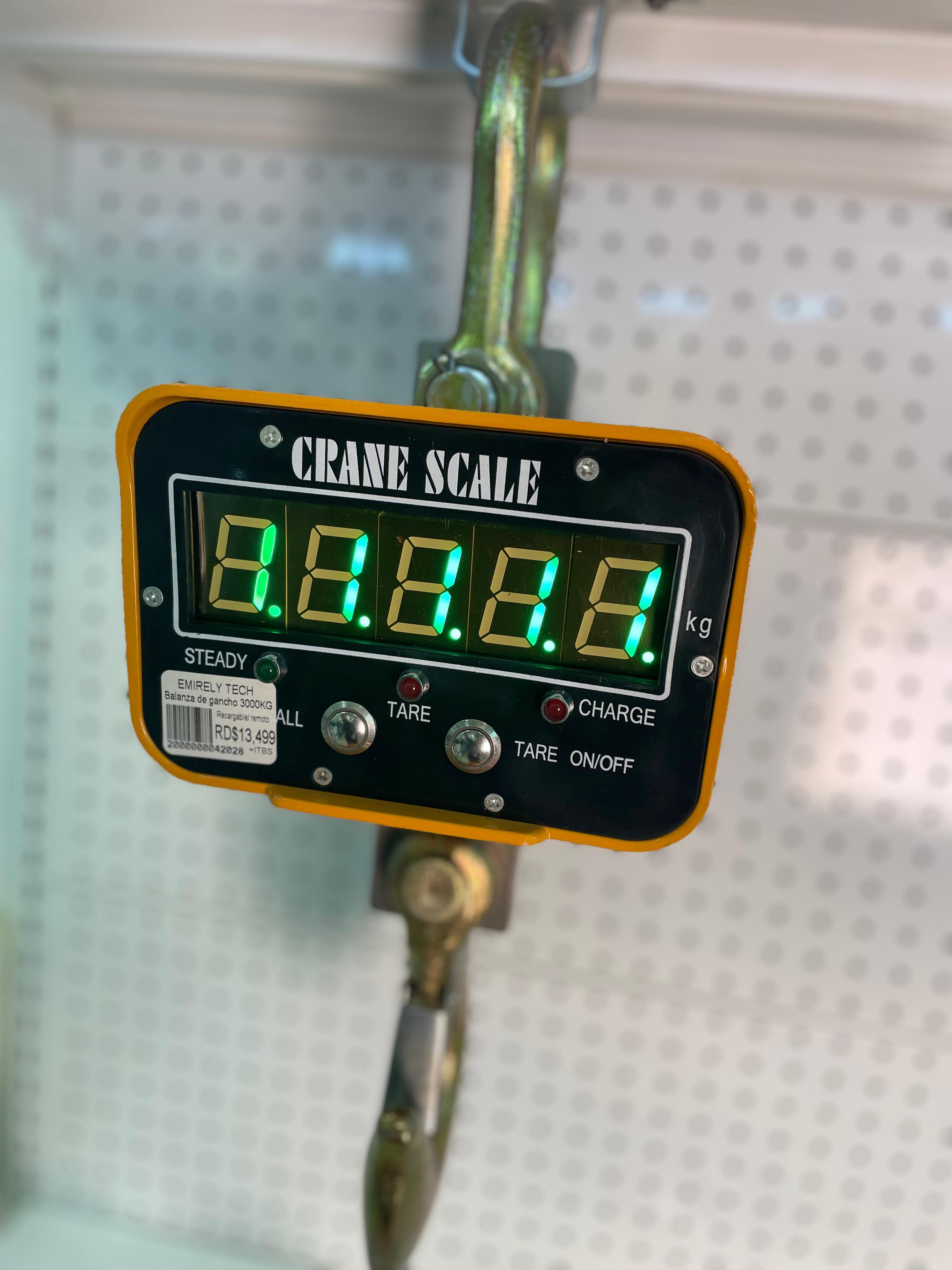 equipos profesionales - Balanza Digital Escala 3000Kg Peso gancho colgante 4