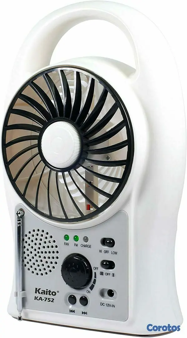 otros electronicos - Ventilador Con panel solar Recargable  2