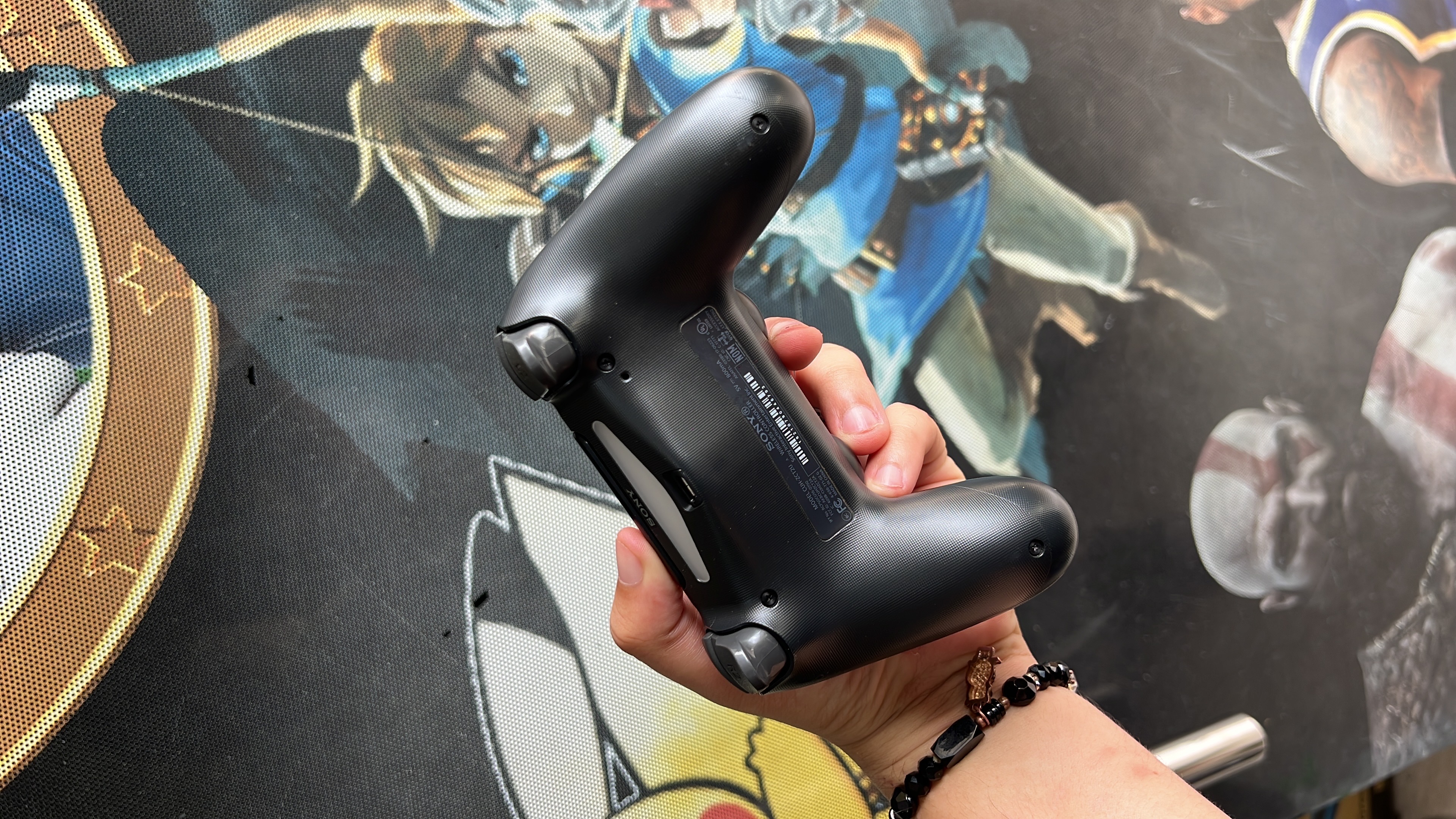 consolas y videojuegos - control ps4 original negro excelentes condiciones  1