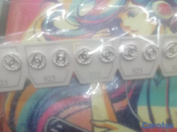 joyas, relojes y accesorios - aretes, argollas de plata Italy 925 8