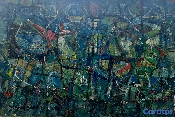 arte y antigüedades - Cuadro del maestro Miguel Gómez  2
