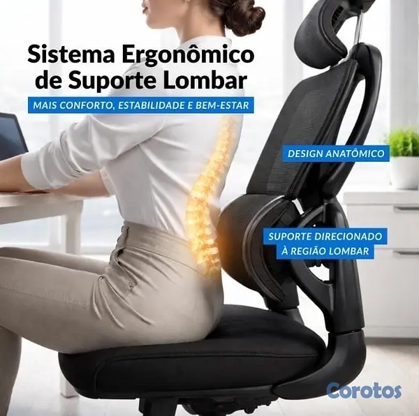 articulos de oficina - Silla de oficina con reposa cabeza  3