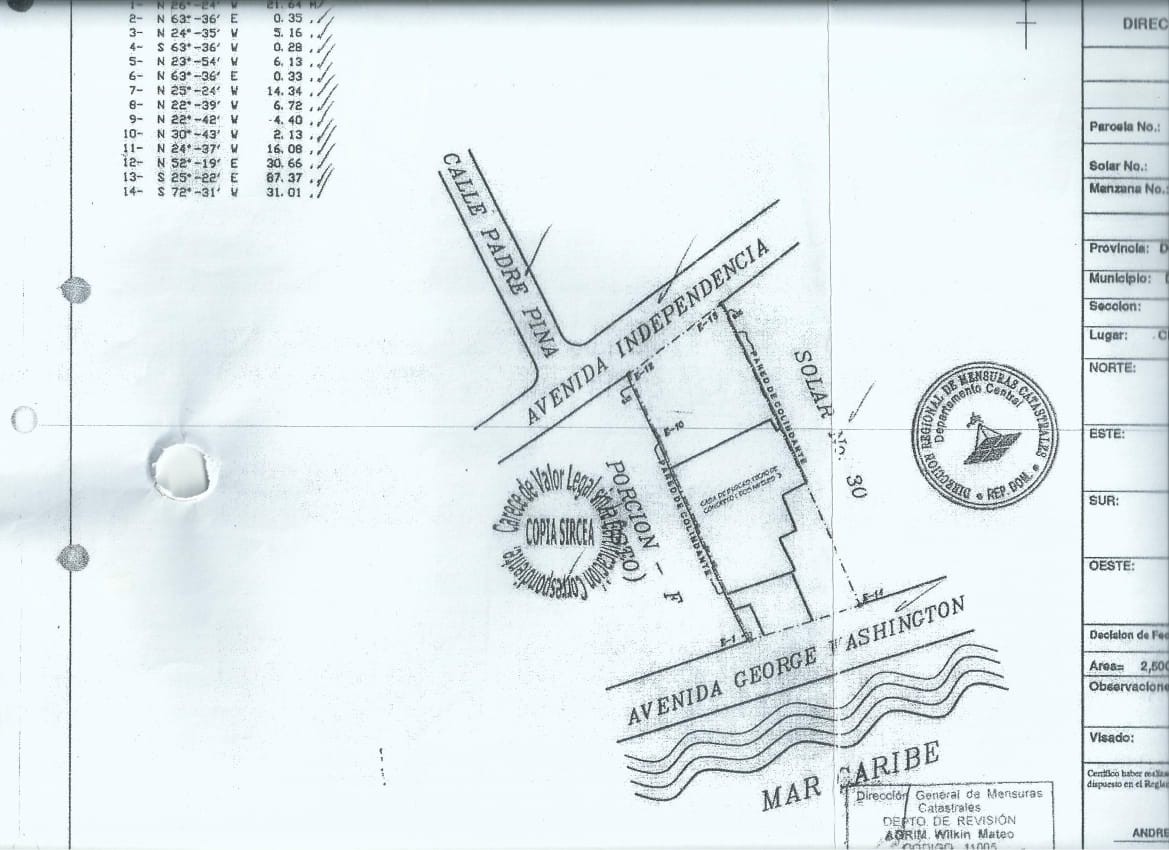 solares y terrenos - SOLAR 2,500 MALECON SANTO DOMINGO 1