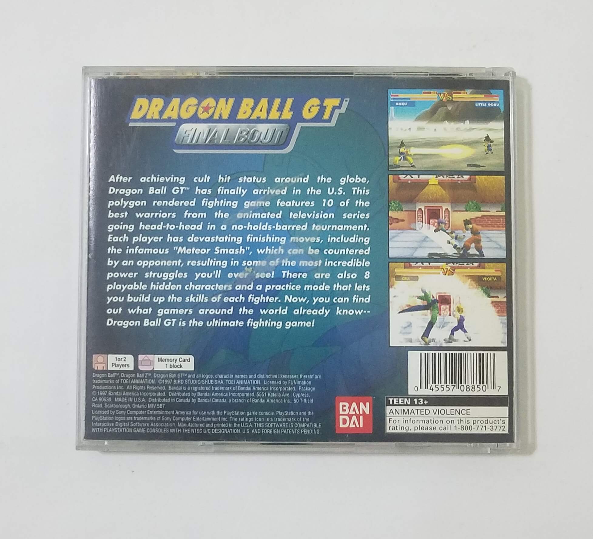 consolas y videojuegos - Dragon Ball GT: Final Bout de PlayStation 1 (PS1)  1