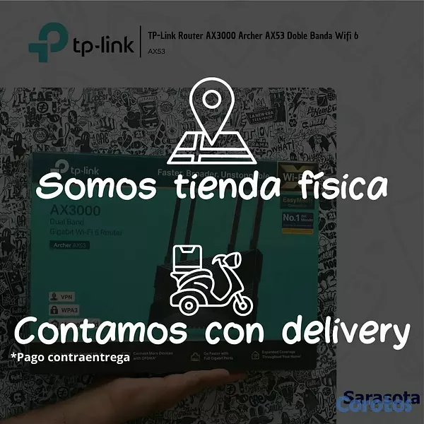 accesorios para electronica - TP-Link Router Archer WiFi 6 AX53 3