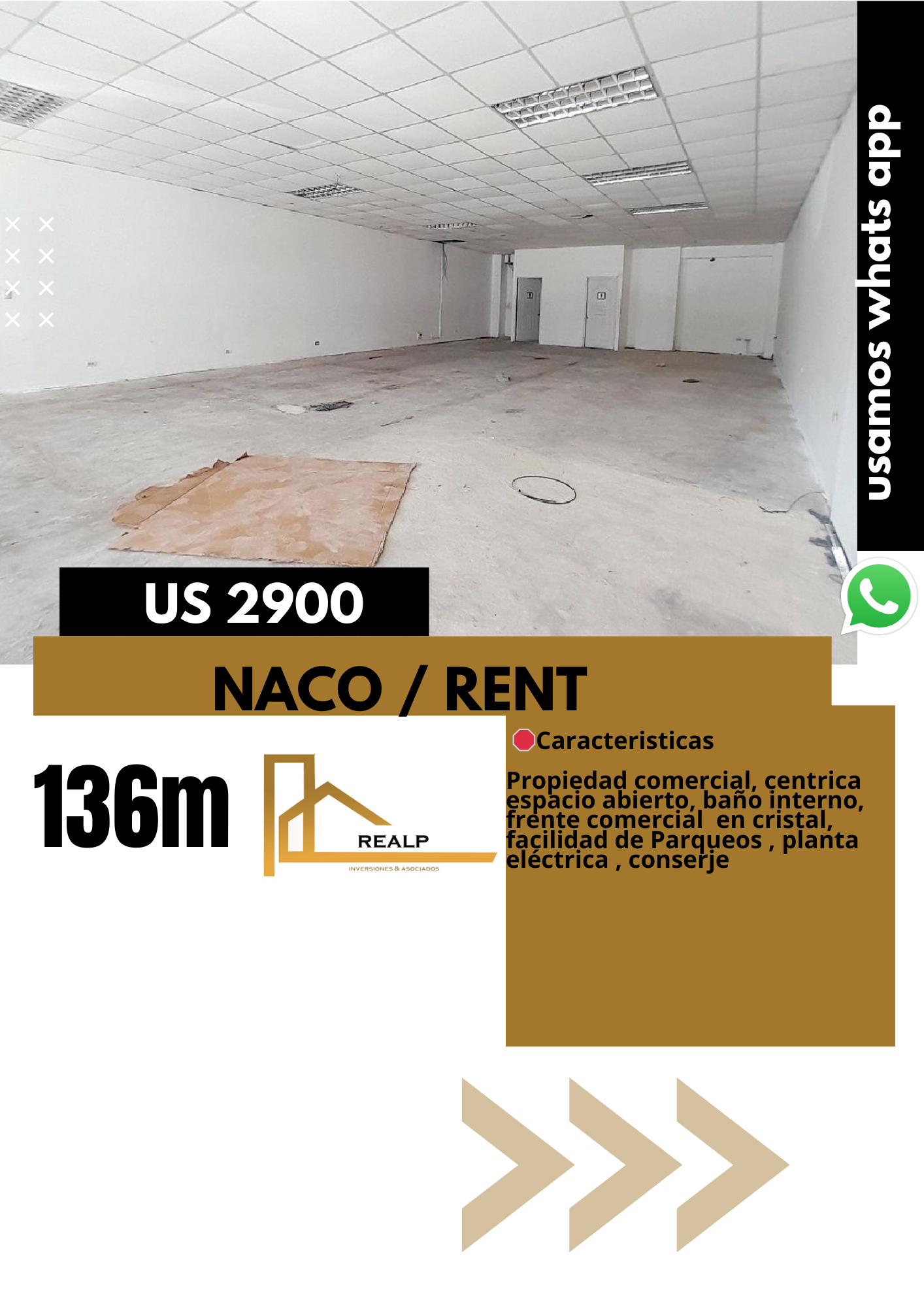 oficinas y locales comerciales - Local en Naco Primer nivel 