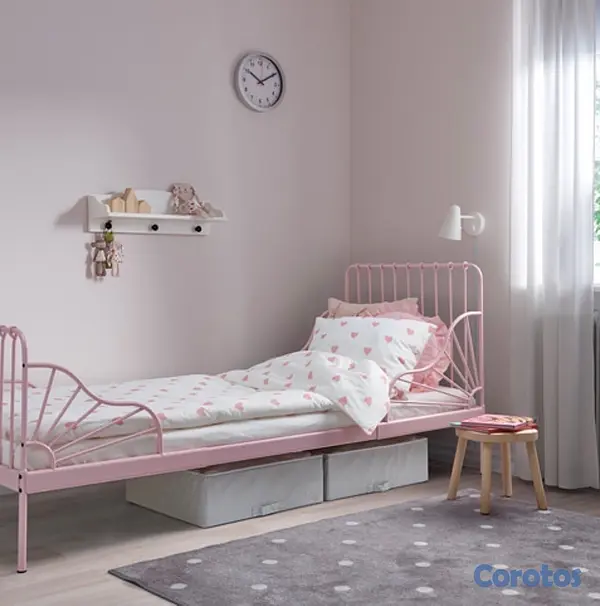 muebles - cama para niños de IKEA color rosa  3
