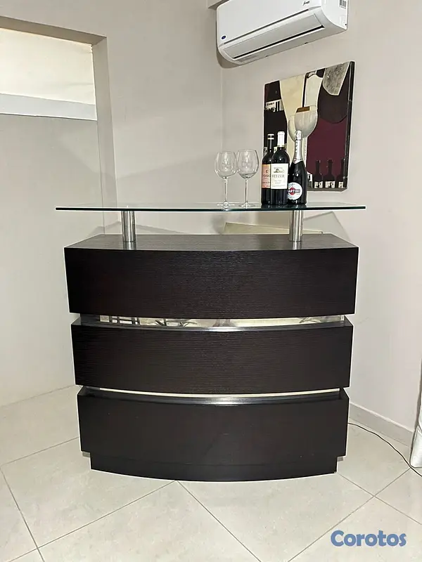 decoración y accesorios - Mueble BAR con tope de cristal 4