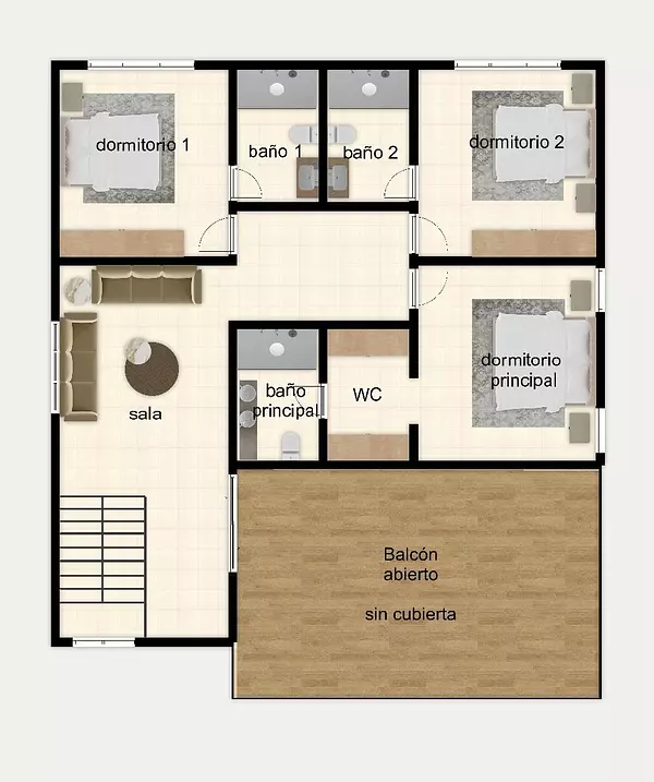 casas - Casas en Cerro Hermoso, Santiago  7