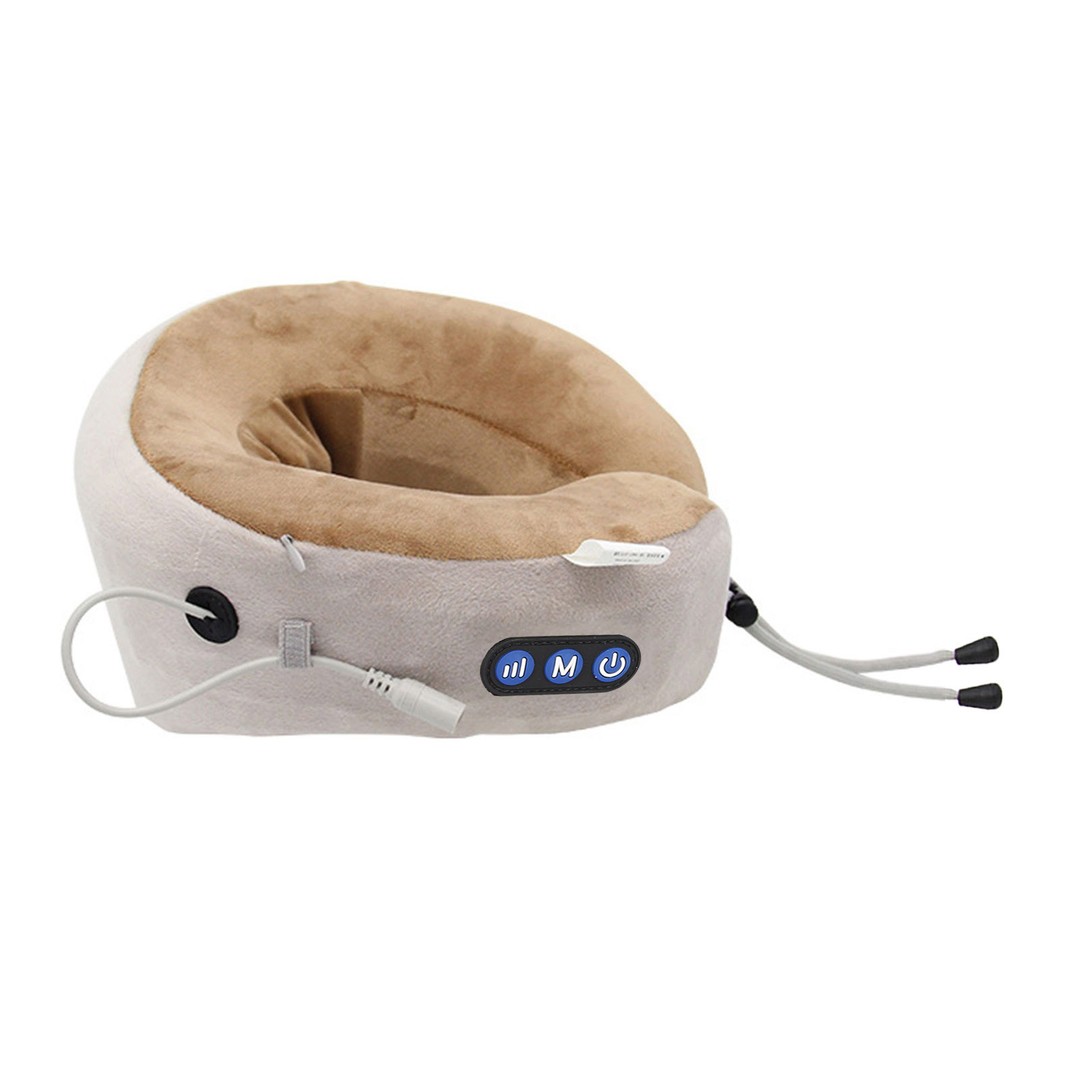 salud y belleza - Masajeador de cuello en forma de U almohada portátil recargable cuello 1