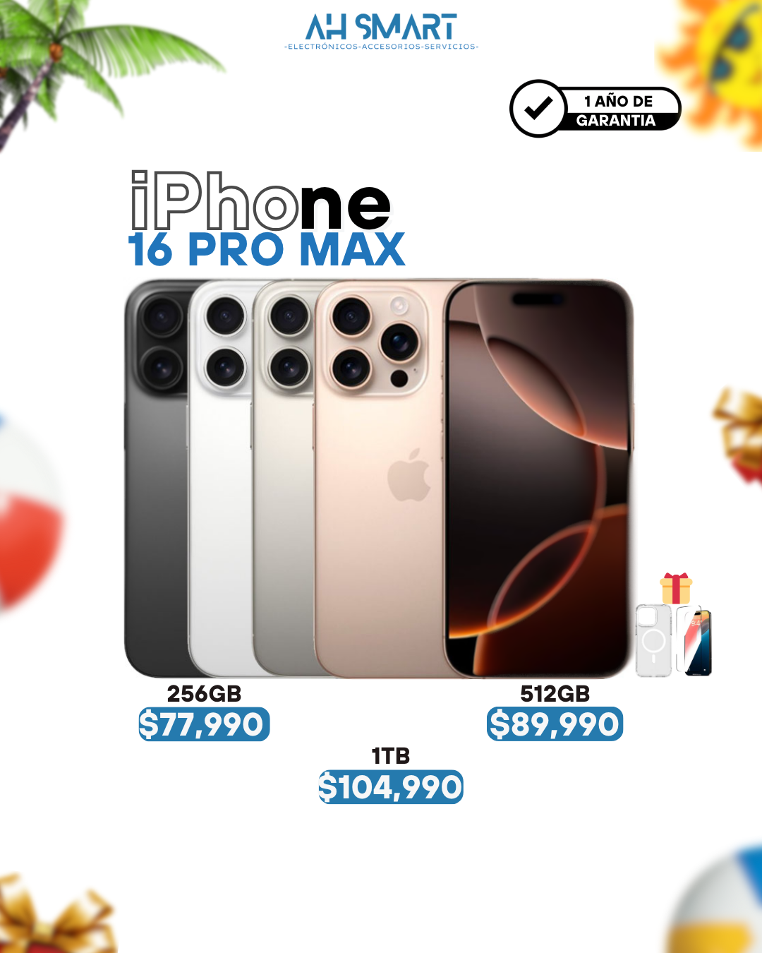 celulares y tabletas - iPhone 16 Pro Max 256GB 512GB 1TB Sellados Nuevos 0