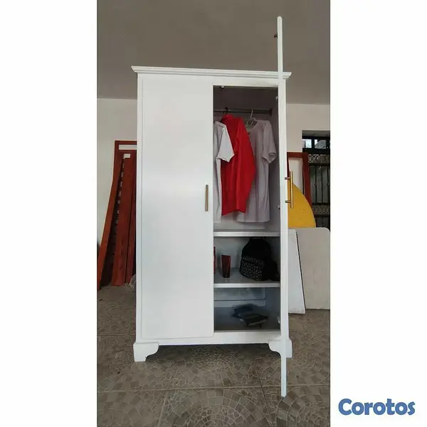 muebles y colchones - Armario blanco para ropa  5