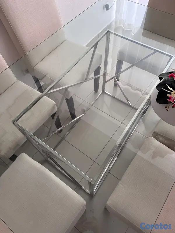 muebles y colchones - Juego de comedor de 6 sillas  4