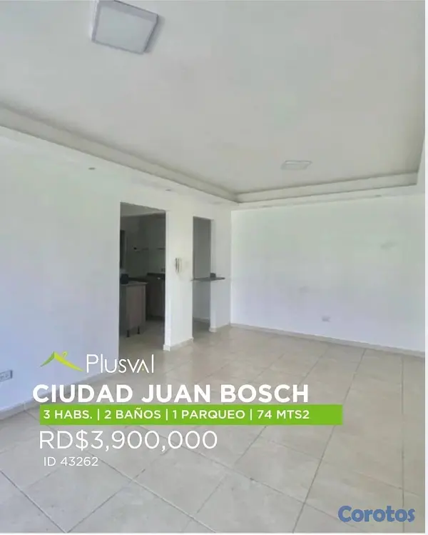 apartamentos - apartamentos listo en ciudad Juan bosch  2
