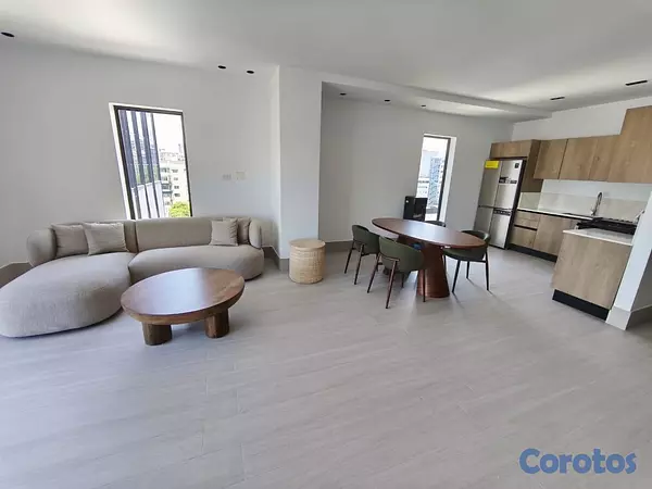 apartamentos - alquiló piantini amueblado una habitación torre de lujo Luxury 1.5 baños balcón  11