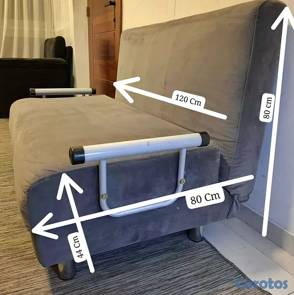 muebles y colchones - Sofá cama Gris "Oferta" 4