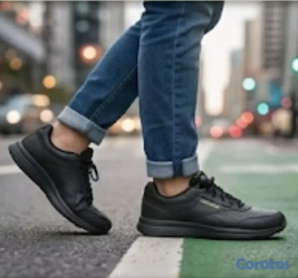 zapatos para hombre - Tenis negro Reebok elegantes #9 3