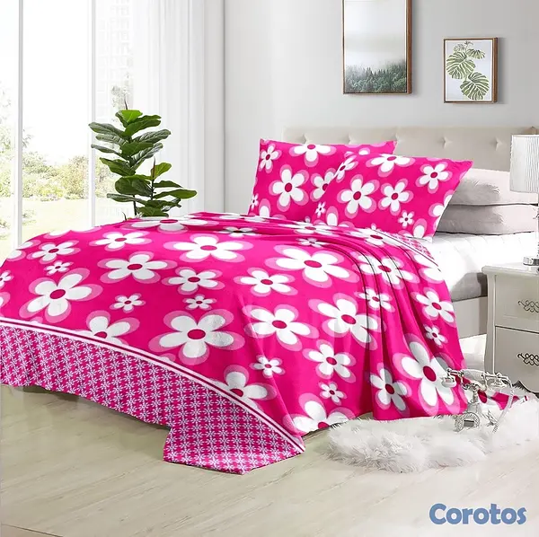 muebles y colchones - juego de frisas suave 3 piezas para cama de 60  19