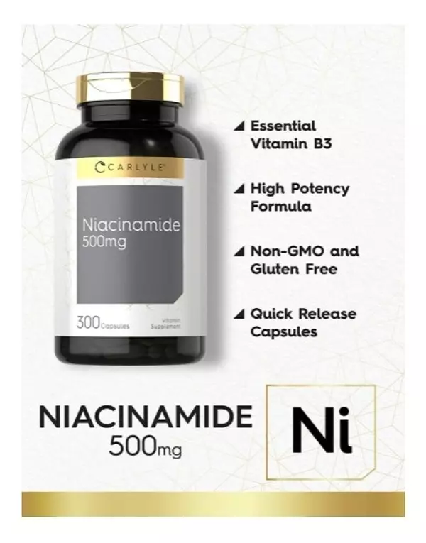 Salud y Equipamiento Médico - Niacinamida | 500 Mg | 300 Uds 5