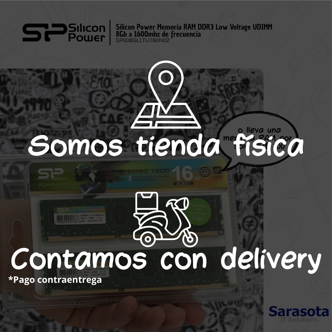 accesorios para electronica - Silicon Power Memoria RAM DDR3 Low Voltage UDIMM 8Gb a 1600mhz 3