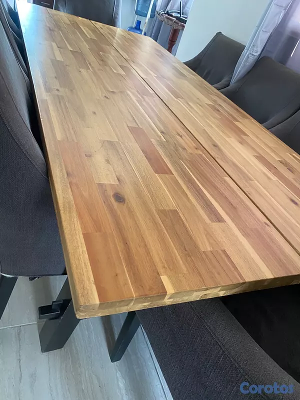 muebles y colchones - MESA DE COMEDOR MODERNA 8 SILLAS 7