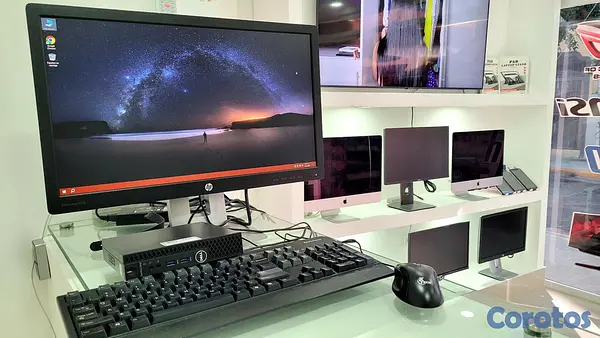computadoras y laptops - Monitor Dell o HP Con mini CPU Dell Core i5 7th Gen Ram 8gb DDR4 Disco 256gb New 5