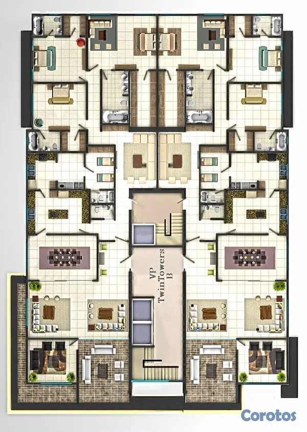apartamentos - Apartamento 2202B en lujosa torre Ave. Anacaona 3