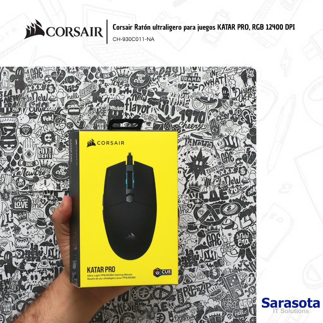 accesorios para electronica - Corsair Ratón ultraligero para juegos KATAR PRO, R