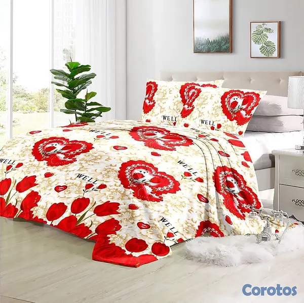 muebles y colchones - juego de frisas suave 3 piezas para cama de 60  9