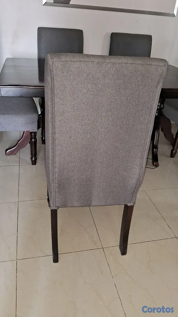 muebles y colchones - juego de comedor 6 sillas 4
