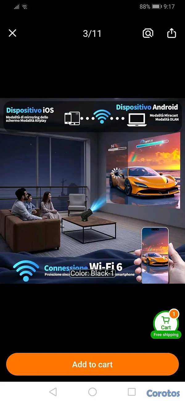 otros electronicos - Proyector Smart HY320 mini 5