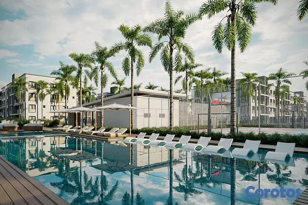 apartamentos - Hermoso Proyecto proximo a Ciudad Juan Bosh, con piscina y seguridad 24/7 2
