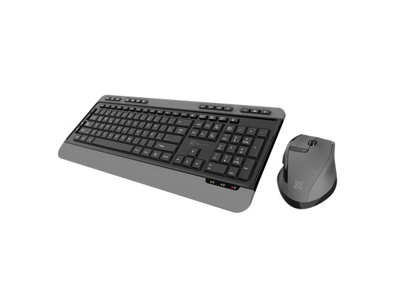 computadoras y laptops - TECLADO MOUSE KLIPX MAGNIFIK, INALAMBRICO, TECLAS BAJO PERFIL, 6 TECLAS DE ACCES 1