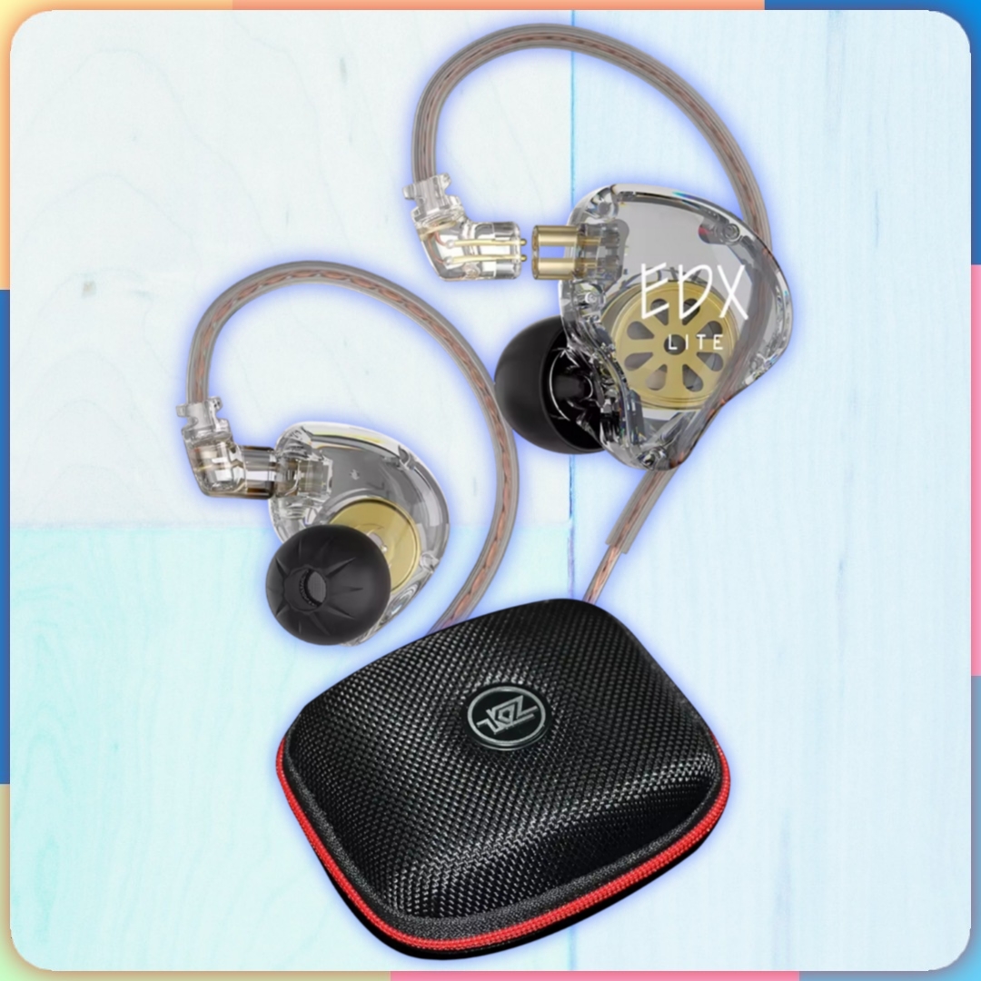 camaras y audio - KZ EDX Lite in-ear monitor para músicos y gamers 0
