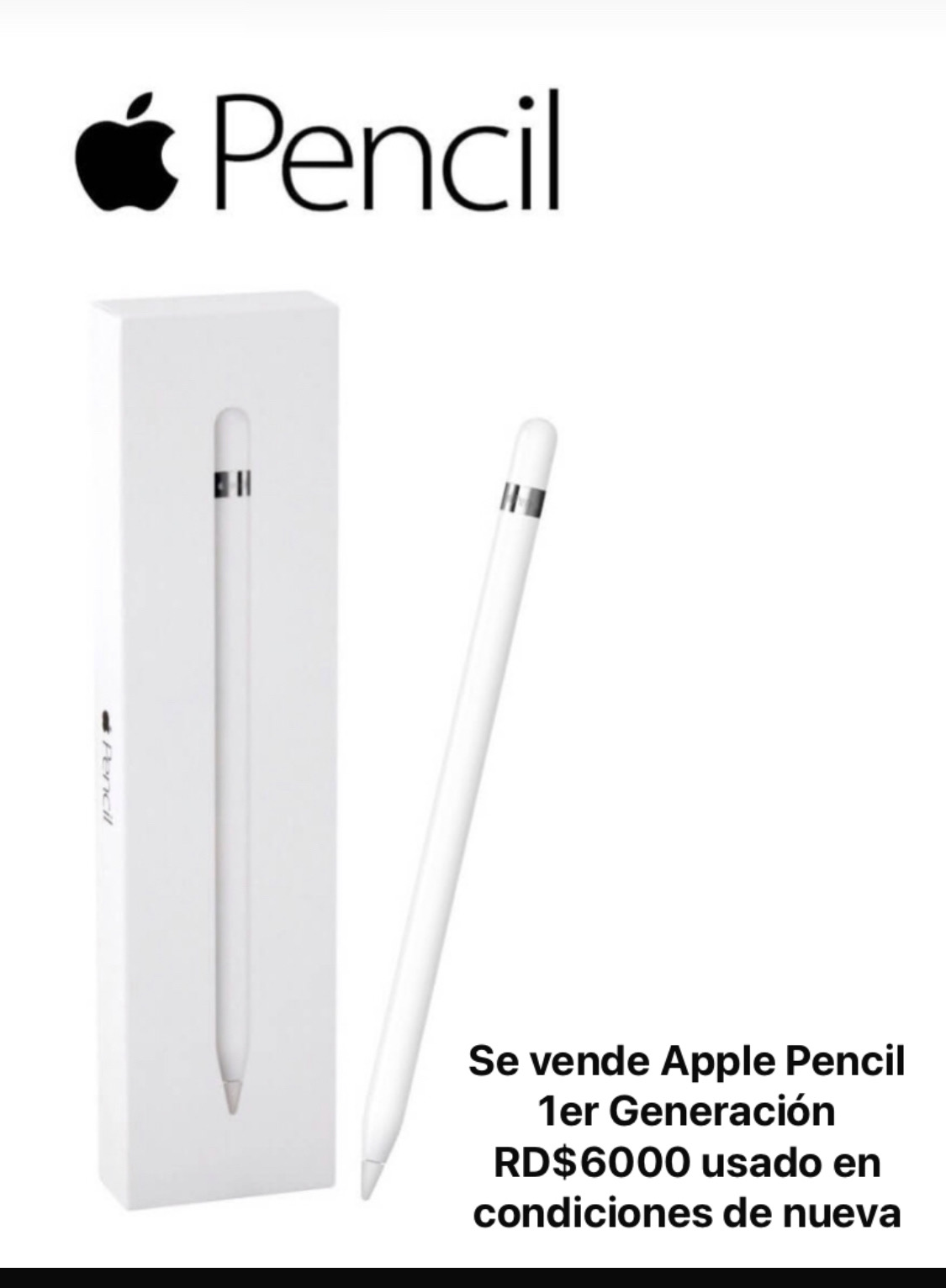 accesorios para electronica - Venta de Appel Pencil nuevo se compro en Dic 