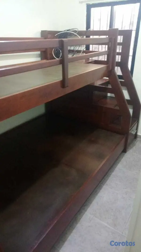 muebles y colchones - Camarote de dos camas con gavetas  3