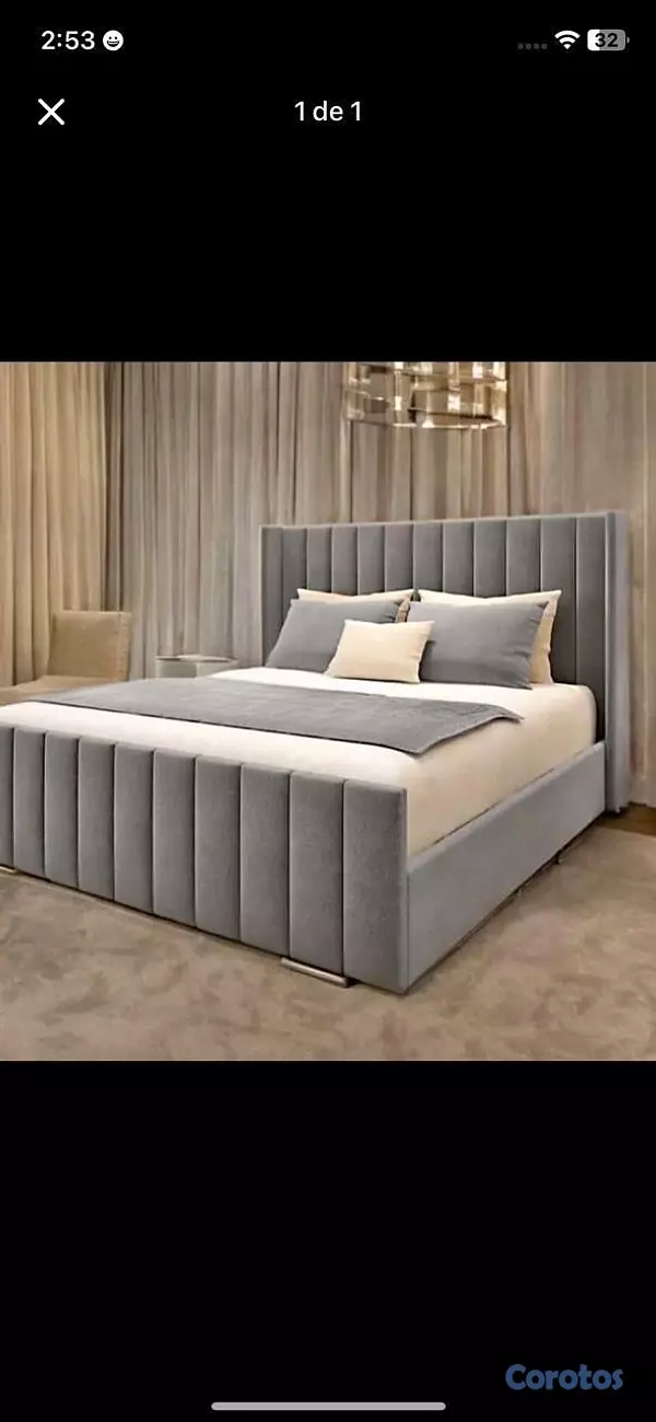 muebles y colchones - un especial de cama tapizada en un súper precio 🧸😍⏰ 13