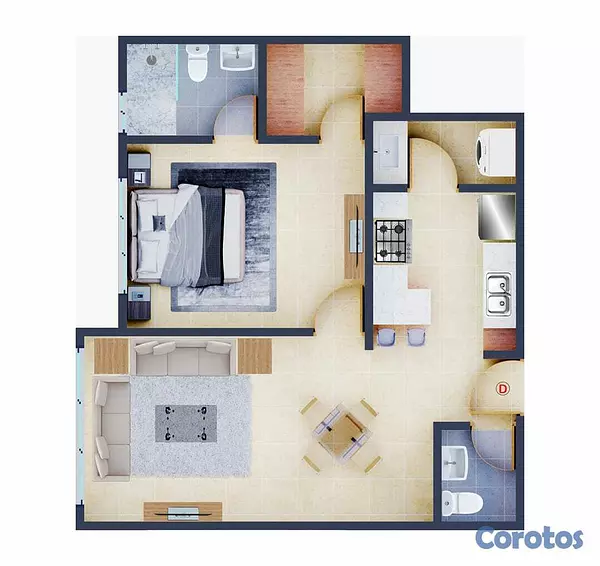 apartamentos - Alquiler Apartamento Nuevo a Estrenar Torre Villa Palmera Naco 4