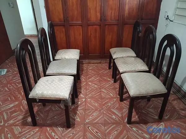 muebles y colchones - Juego de comedor 6 sillas 4