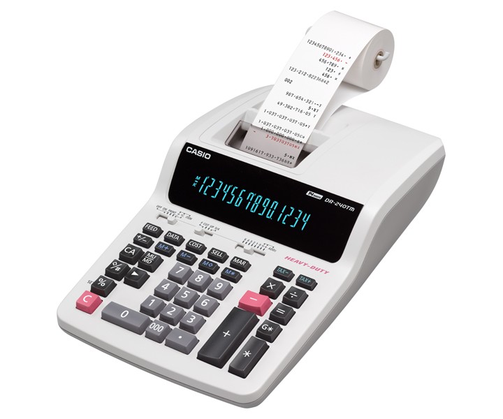 impresoras y scanners - CALCULADORA ,SUMADORA CASIO DR-240TM ,14 dígitos 
EN PANTALLA, DE USO PESADO  2
