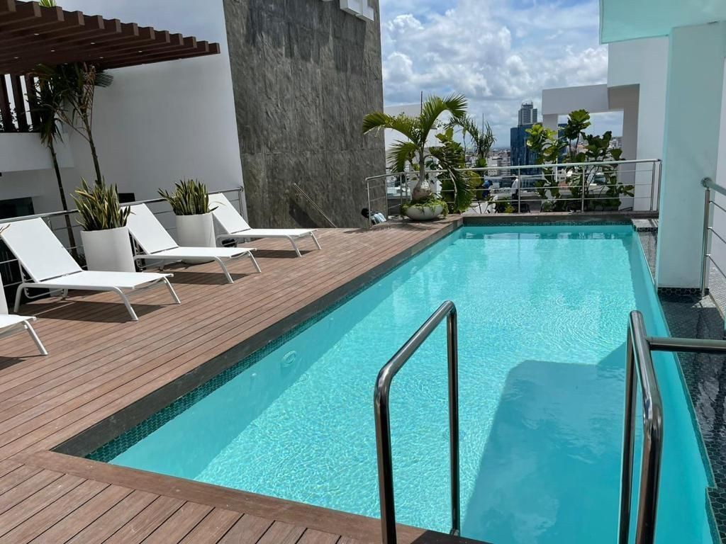 apartamentos - Apartamento amueblado alquiler, piscina, jardín privado, cocina americana, Gim 5