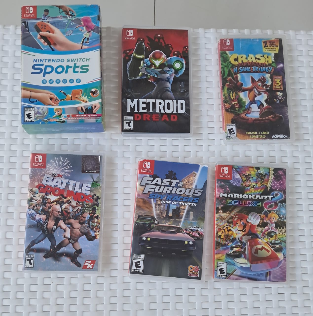 consolas y videojuegos - VENDO 5 CINTAS DE VIDEO JUEGO PARA NINTENDO SWITCH