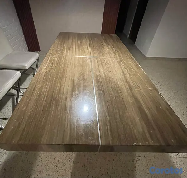 muebles y colchones - MESA DE COMEDOR RECTANGULAR  3