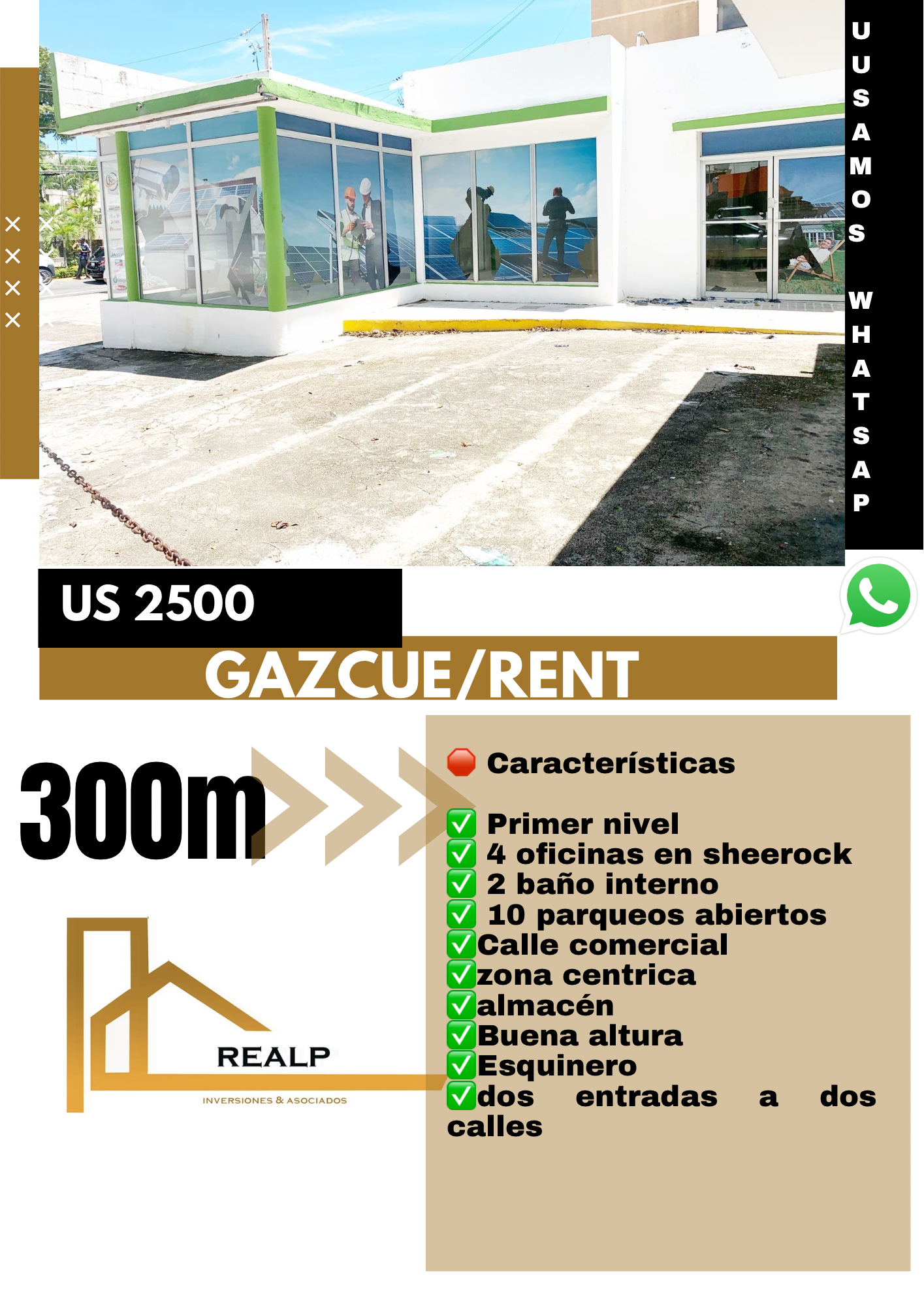 oficinas y locales comerciales - Alquiler local esquinero en Gazcue  0